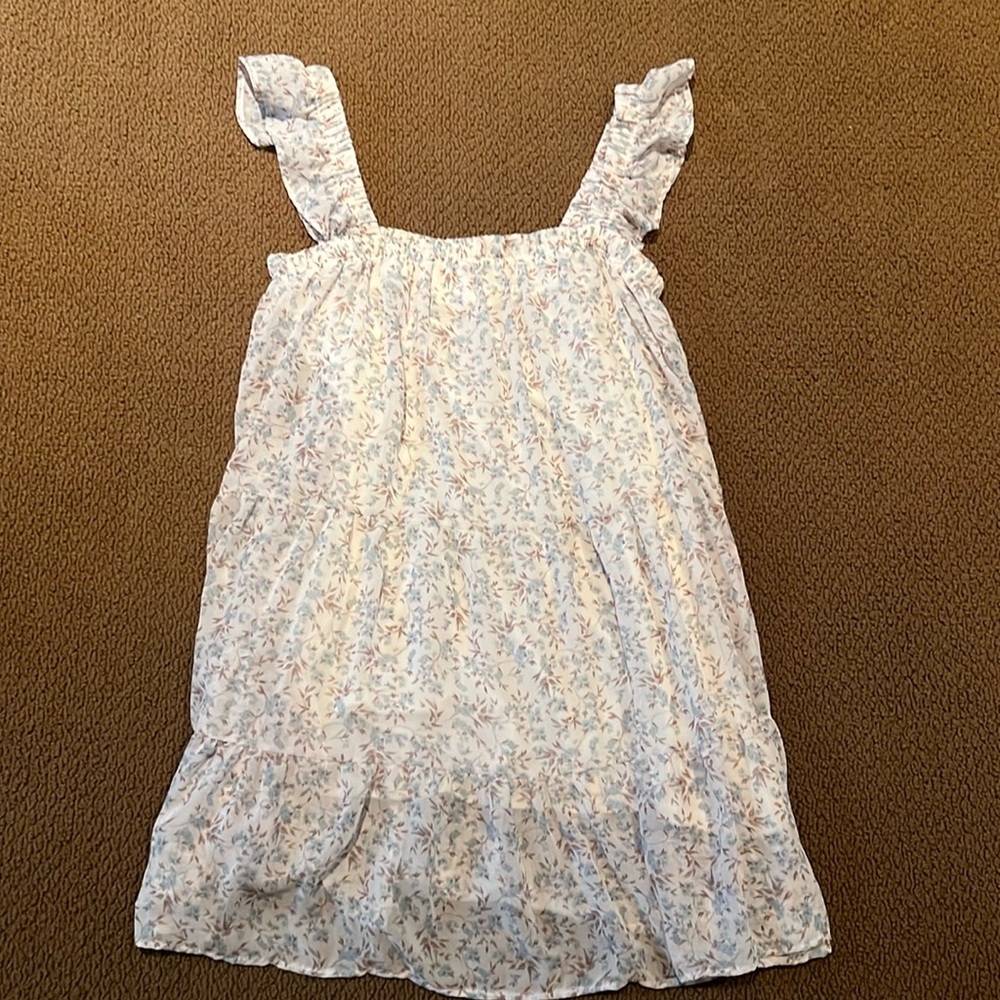 Never worn blue and white floral Altar’d State sundress